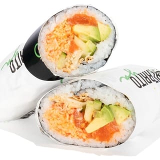 S4- Spicy Volcano Sushi Burrito/ Raw Fish