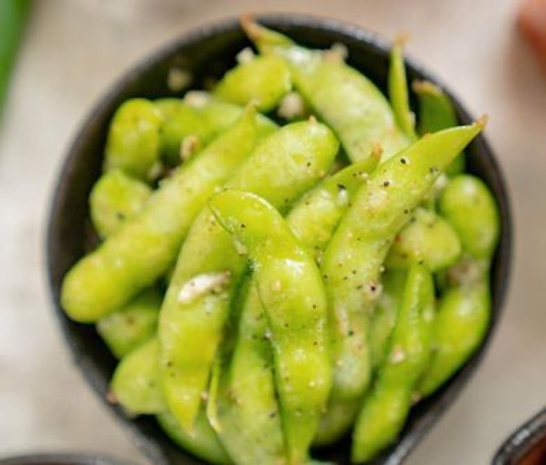 2 Garlic Edamame.